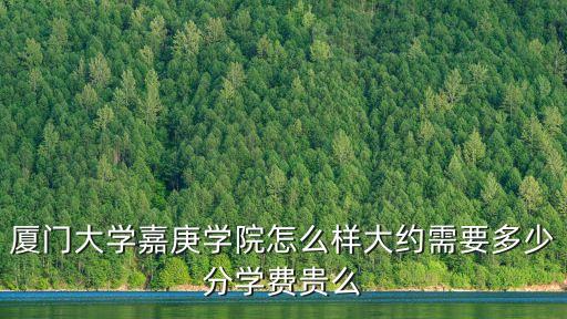 嘉庚學院學費,廈門大學嘉庚學院收費多少?比較下來
