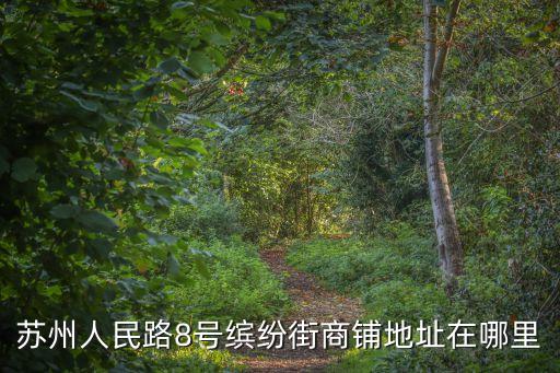 蘇州人民路8號繽紛街商鋪地址在哪里