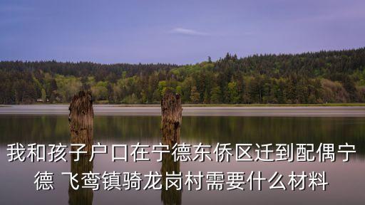 我和孩子戶口在寧德東僑區遷到配偶寧德 飛鸞鎮騎龍崗村需要什么材料
