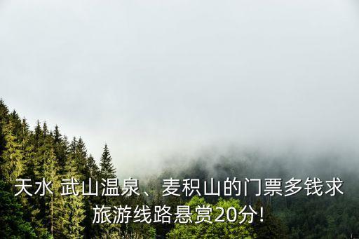 天水 武山溫泉、麥積山的門(mén)票多錢(qián)求旅游線路懸賞20分!