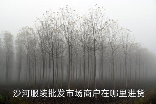 沙河服裝批發市場,沙河服裝批發市場地址廣州沙河大街服裝城