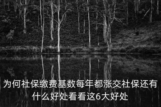 為何社保繳費(fèi)基數(shù)每年都漲交社保還有什么好處看看這6大好處