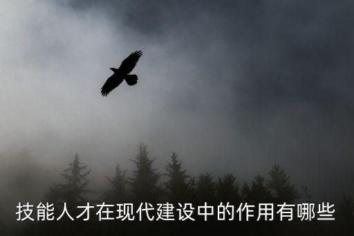 技能人才在現代建設中的作用有哪些