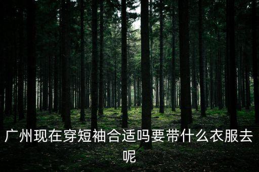 廣州現(xiàn)在穿短袖合適嗎要帶什么衣服去呢