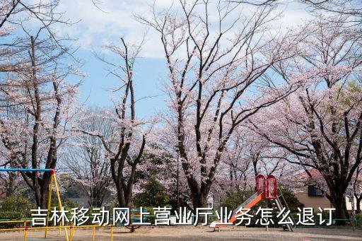  吉林移動網上營業廳業務怎么退訂