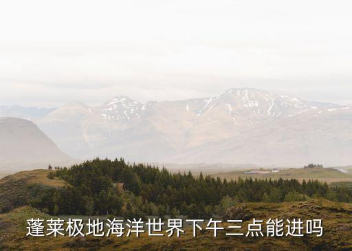 蓬萊海洋館,蓬萊海洋極地世界:好玩嗎?