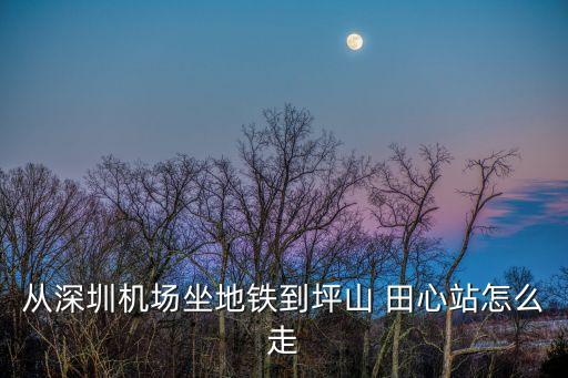 從深圳機場坐地鐵到坪山 田心站怎么走