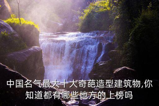 中國名氣最大十大奇葩造型建筑物,你知道都有哪些地方的上榜嗎
