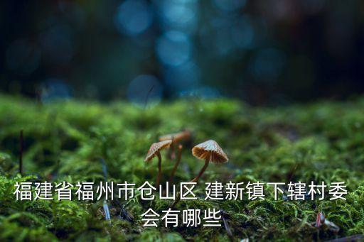 福建省福州市倉山區 建新鎮下轄村委會有哪些