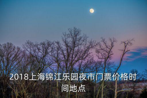錦江樂園游玩攻略,上海錦江樂園夜市游玩攻略