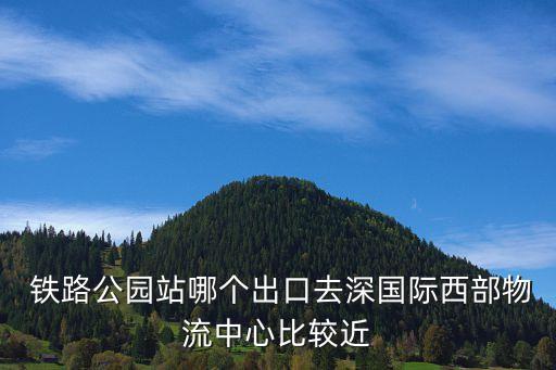  鐵路公園站哪個(gè)出口去深國際西部物流中心比較近