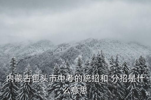 分招,怎么看待中考統招和分招生?