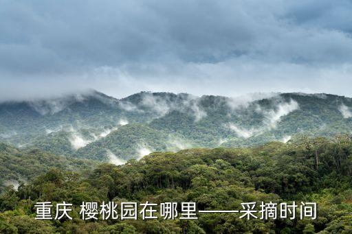 櫻桃園,浙江最大櫻桃園在哪里?