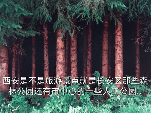 西安是不是旅游景點就是長安區那些森林公園還有市中心的一些人工公園...