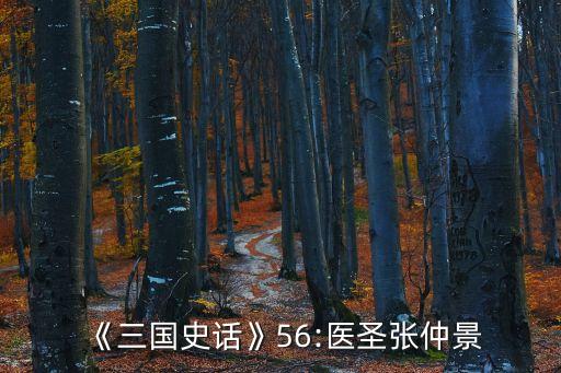 《三國史話》56:醫(yī)圣張仲景