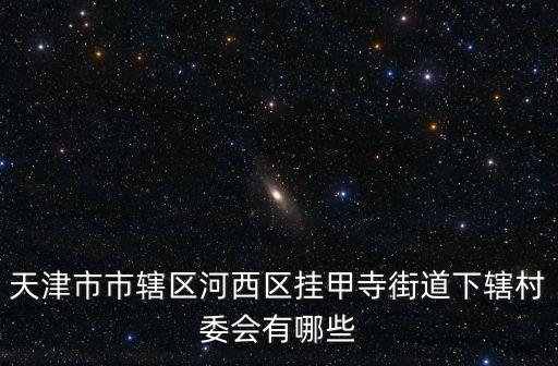 天津市市轄區河西區掛甲寺街道下轄村委會有哪些
