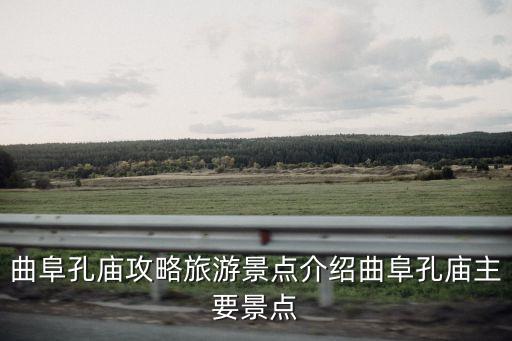 曲阜孔廟攻略旅游景點介紹曲阜孔廟主要景點