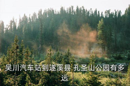吳川汽車站到遂溪縣 孔圣山公園有多遠
