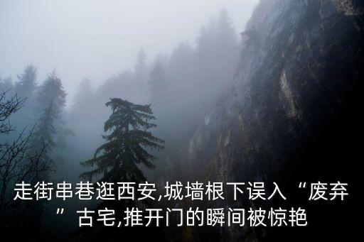 走街串巷逛西安,城墻根下誤入“廢棄”古宅,推開門的瞬間被驚艷