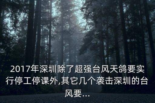 深圳臺風停工標準,深圳發布臺風白色預警不需要停工