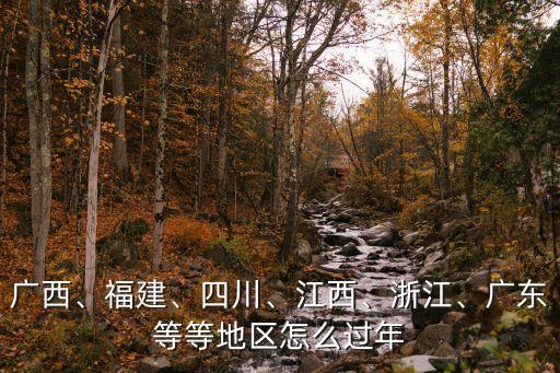 廣西、福建、四川、江西、浙江、廣東等等地區怎么過年