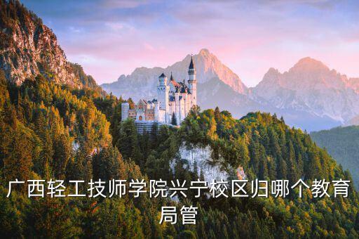 廣西輕工技師學(xué)院興寧校區(qū)歸哪個教育局管