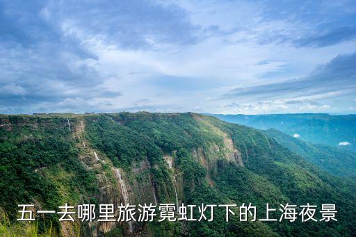 五一去哪里旅游霓虹燈下的上海夜景