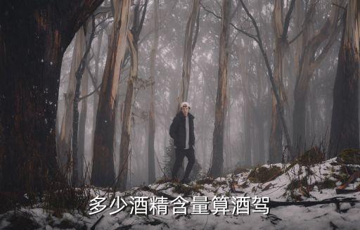 多少酒精含量算酒駕