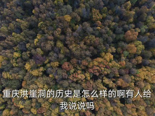 重慶洪崖洞的歷史是怎么樣的啊有人給我說說嗎