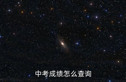 中考成績怎么查詢