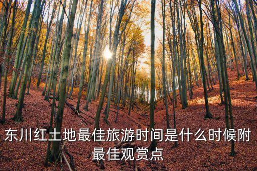 云南東川,云南東川紅土地旅游攻略從昆明到東川需要多長時間
