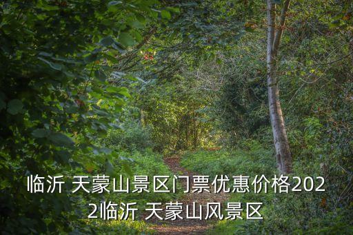 天蒙山,臨沂天蒙山景區門票通票多少錢?