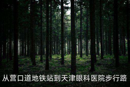 從營口道地鐵站到天津眼科醫院步行路