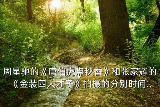 四大才子電視劇,金裝四大才子是什么時(shí)候的片子?