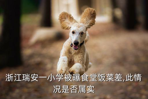 浙江瑞安一小學(xué)被曝食堂飯菜差,此情況是否屬實(shí)