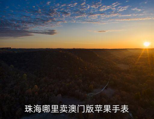 珠海哪里賣澳門版蘋果手表