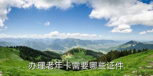 辦理老年卡需要哪些證件