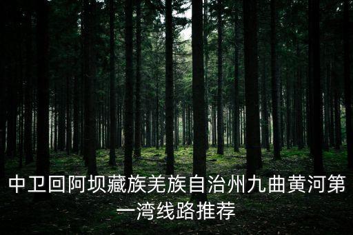 中衛回阿壩藏族羌族自治州九曲黃河第一灣線路推薦