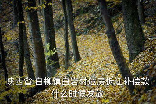 陜西省 白柳鎮(zhèn)白巖村危房拆遷補(bǔ)償款什么時(shí)候發(fā)放
