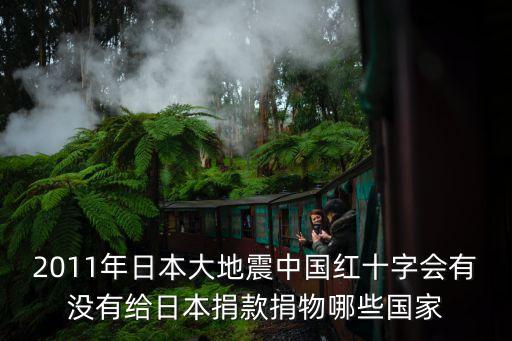 2011年日本大地震中國紅十字會有沒有給日本捐款捐物哪些國家