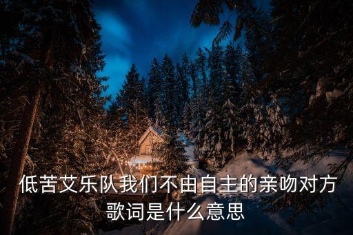 低苦艾,誰是誰的誰誰又是我的誰