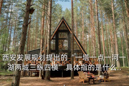 西安發展規劃提出的“一塔一點一河一湖兩城三縱四橫”具體指的是什么...