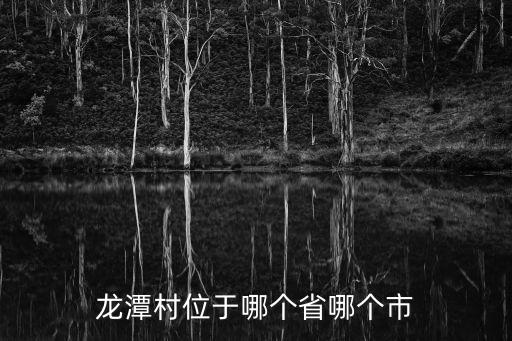 龍潭村位于哪個省哪個市