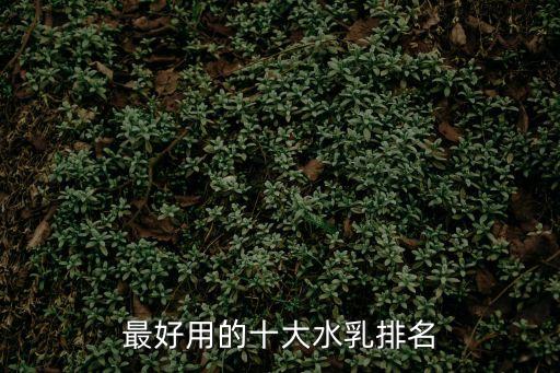 最好用的十大水乳排名