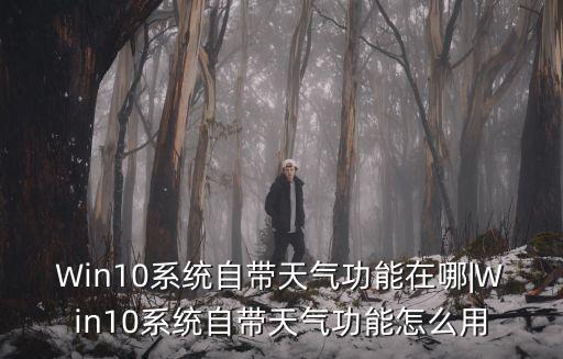 Win10系統(tǒng)自帶天氣功能在哪|Win10系統(tǒng)自帶天氣功能怎么用