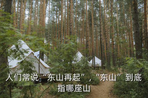 人們常說“東山再起”,“東山”到底指哪座山