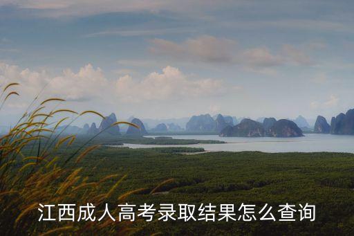 江西成人高考錄取結果怎么查詢