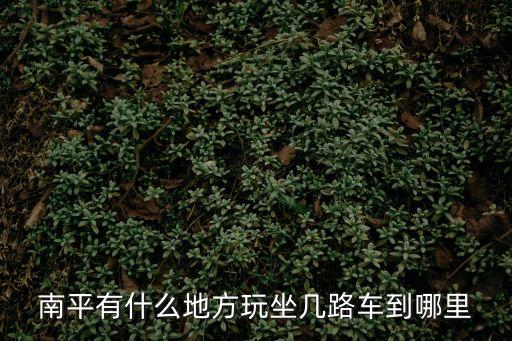南平有什么地方玩坐幾路車到哪里