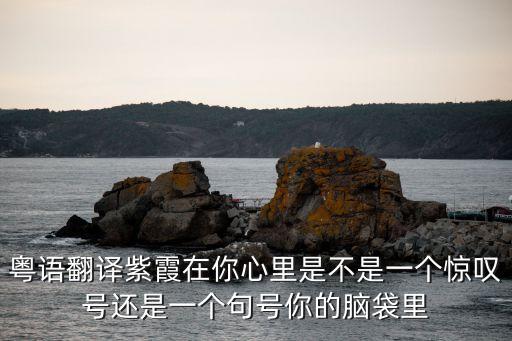 粵語翻譯紫霞在你心里是不是一個驚嘆號還是一個句號你的腦袋里