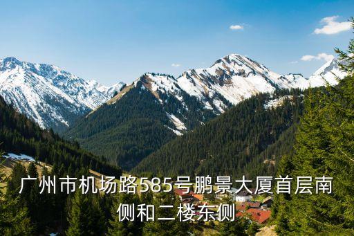 廣州市機(jī)場(chǎng)路585號(hào)鵬景大廈首層南側(cè)和二樓東側(cè)